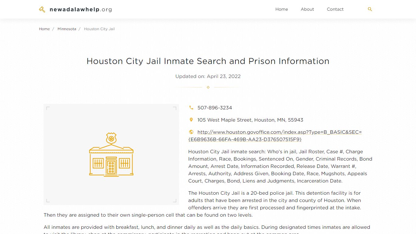 Houston City Jail Inmate Search, Visitation, Phone no ...